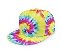 Oaieltj Unisex Baseball Cap Herren Damen Einstellbare Snapback Trucker Hat Mode Hip-Hop Baseball Cap, Einzigartige Batikkunst, One size