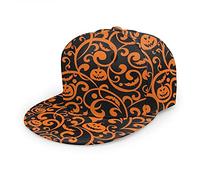 Oaieltj Unisex Baseball Cap Herren Damen Einstellbare Snapback Trucker Hat Mode Hip-Hop Baseball Cap, Kürbis-Orange, One size