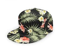 Oaieltj Unisex Baseball Cap Herren Damen Einstellbare Snapback Trucker Hat Mode Hip-Hop Baseball Cap, Hawaii Hawaii Tropische Blumen und Dschungel Palmen, One size