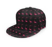 Oaieltj Unisex Baseball Cap Herren Damen Einstellbare Snapback Trucker Hat Mode Hip-Hop Baseball Cap, Pink Flamingos, One size