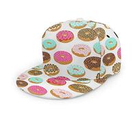 Oaieltj Unisex Baseball Cap Herren Damen Verstellbare Snapback Trucker Mütze Mode Hip-Hop Baseball Cap, Süßer Donut, One size