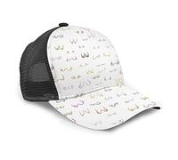 Oaieltj Unisex Baseball Cap Unisex Einstellbare Snapback Cap Cool Hip Hop Trucker Hat Atmungsaktive Dad Hat, Alle Brüste sind schön weiß., One size