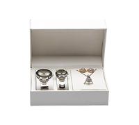 OAJABBGE Leichte PU Leder Schmuckschatulle Flipping Top Design Compact Aufbewahrung Für Ringe Ohrringe Uhren Zubehör Elegante PU Schmuck Schutz Hülle