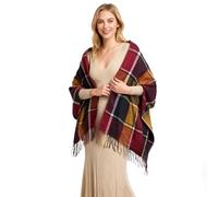 Oak & Tea Damen Schals Winter Warm Tartan Schals Kaschmir Gefühl Wraps, Schal Geschenke für Frauen (Lila)