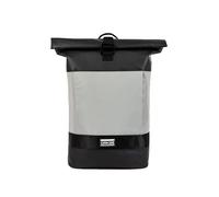 OAK25 Rolltop Rucksack Damen & Herren Schwarz - Reflective -Reflektierender Fahrradrucksack - Hohe Sichtbarkeit & Sicherheit - Fahrrad Daypack mit Laptop Fach - Wasserabweisend