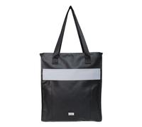 OAK25 Shopper Tasche Damen Schwarz - Reflektierende Tote Bag - Große Handtasche zum Umhängen - 16 Zoll Laptopfach - Wasserabweisend