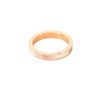 OAKKY 3MM Runder Schalenring für Damen Edelstahl Minimalistischer Eleganter Trauring Roségold Größe 60 (19.1)