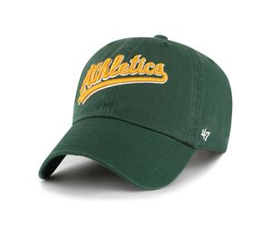 Oakland Athletics Script '47 CLEAN UP MLB Cap Grün - ONE SIZE