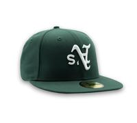 Oakland Athletics Upside Down New Era 59FIFTY MLB Cap Dunkel Grün StadiumDreams Exclusive - 7