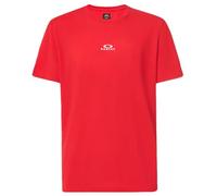 Oakley Bark Herren-T-Shirt, kurzärmelig, Feuerrot, L