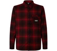 OAKLEY Butter Flannel Shirt - Herren - Schwarz / Rot - Größe M- Modell 2025