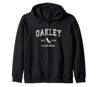 Oakley California CA Athletisches Sportdesign im Vintage-Stil Kapuzenjacke