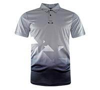 Oakley Castared Hellgrau Herren Offset Urban Golf Polo Shirt 433689 02e S