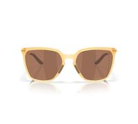 Oakley Damen Oo9480 Sielo Square Rectangular Sunglasses, Matt Transparent Light Curry/Prizm Tungsten, 57 mm