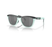Oakley Frogskins Range Brille Matte Carbon/Blue Milkshake mit Prizm Black Gläsern