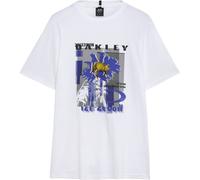 Oakley Futurescape Logo Frog Herren T-Shirts weiss Größe S Lifestyle Hautfreundlich