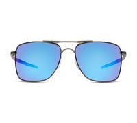 Oakley Gauge 8 0OO4124 412406 polarisiert Metall Rechteckig Grau/Grau Sonnenbrille, Sunglasses
