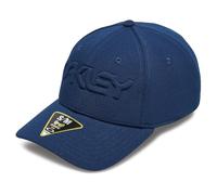 Oakley Herren 6 Panel Stretch Hat Embossed Baseballkappe, Blau, SMALL