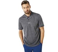 Oakley Herren Aero Ellipse Polo, Athletic Heather Grey, Klein