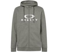 Oakley Bark 2.0 Full Zip Kapuzenjacke grau/Logo schwarz - M