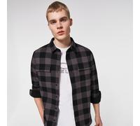 Oakley Herren Bear Cozy Flannel Black,Gray M
