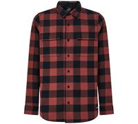 Oakley Bear Cozy Langarmhemd schwarz/rot - M