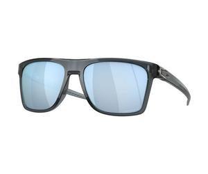 OAKLEY Herren Brille LEFFINGWELL (0OO9100) ONE SIZE CRYSTAL BLACK/PRIZM DEEP WATER POLAR