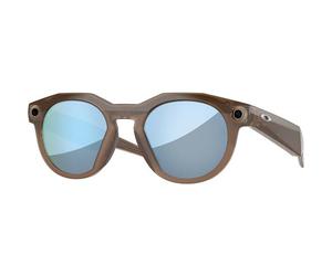 OAKLEY Herren Brille META HSTN (0OW8002) ONE SIZE BROWN SMOKE/PRIZM DEEP WATER POLAR