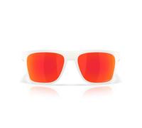 Oakley Herren OO9100 Leffingwell Polarisierte Rechteckige Sonnenbrille, Matte Vapor/Prizm Rubinrot, 57 mm, Matte Vapor/Prizm Ruby, 57 mm
