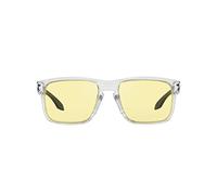 Oakley Herren Oo9244 Holbrook Low Bridge Fit Sonnenbrille, Clear/Prizm Gaming, 56 mm