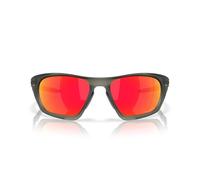 Oakley Herren Oo9431 Lateralis Rechteckige Sonnenbrille, Matte Olive Ink/Prizm Ruby, 60 mm