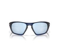 Oakley Herren Oo9431 Lateralis Rechteckige Sonnenbrille, Mattes, transparentes Blau/Prizm Deep Water Polarized, 60 mm