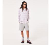 Oakley Herren Podium Plaid Ls Flannel Lunar Rock,Toadstool Check L