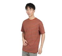 Oakley Herren Relax Striped Tee, Grenache/Auburn Stripes, Mittel
