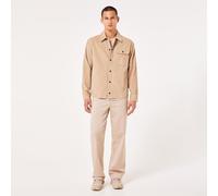 oakley roam commuter corduroy langarmhemd beige