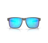 Oakley Herren Sonnenbrille Holbrook Metal, Matte Gunmetal mit Sapphire Iridium, M/L, OO4123-0755