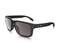 Oakley Holbrook Sunglasses 57MM Matte Black Frame/Warm Grey Lens