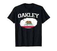 Oakley Kalifornien Flagge Vintage USA Sport Herren Damen T-Shirt