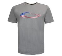 Oakley Kurzarm Crew Halsgrau Herren Ellipse USA T-Shirt 457355 24L S