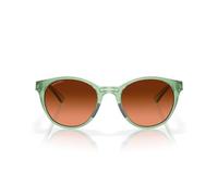Oakley Lunettes de soleil rondes Spindrift Oo9474 pour femme, Jade transparent/dégradé marron Prizm, 52 mm