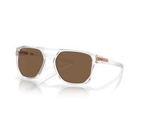 Oakley Man's 0OO9436 Latch Beta Squared Sonnenbrille Matt Clear/Prizm Bronze, FQ Mattschwarz, 37