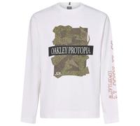 Oakley - MTN Ridge L/S Tee - Longsleeve, Gr. L, weiß (White)