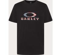 Oakley Herren O Bark 2.0 Kurzarm Shirt, Schwarz-amerikanische Flagge, Klein