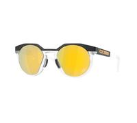 Oakley OO9242A Sonnenbrillenbündel: OO 9242 A HSTN A 924211 Mattschwarz/Mattklar/Prizm 24k Policarbonat Standard 52 mm asiatische Passform und große rote Leine. Zubehörset