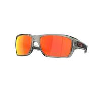 Oakley OO9263 Sonnenbrillen-Set: OO 9263 926357 Turbine, graue Tinte, Prizm Ruby Po und universelle rutschfeste Silikonleine