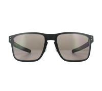 Oakley Rechteckige Unisex Matt Schwarz Prizm Grau Sonnenbrille Einheitsgröße