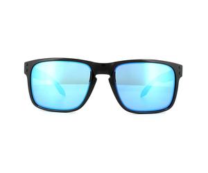 Oakley Rectangle Mens poliert schwarz Prizm Sapphire Sonnenbrillen Einheitsgröße