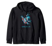 Oakley Red Blue Frog PNW Indianer California Kapuzenjacke