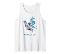 Oakley Red Blue Frog PNW Indianer California Tank Top