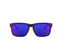 Oakley Sonnenbrille Holbrook W/Warm, 55, Matte Black / Positive Red Iridium